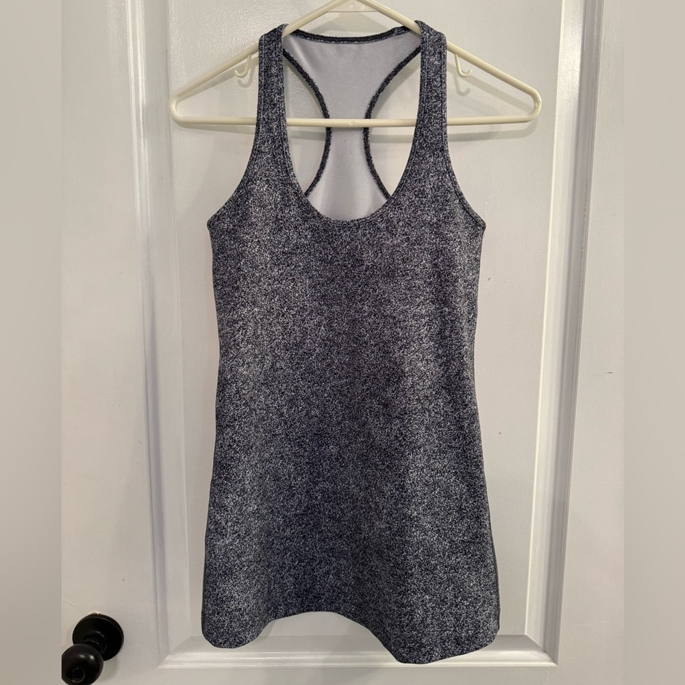 Lululemon Cool Racerback Rio Mist White Black